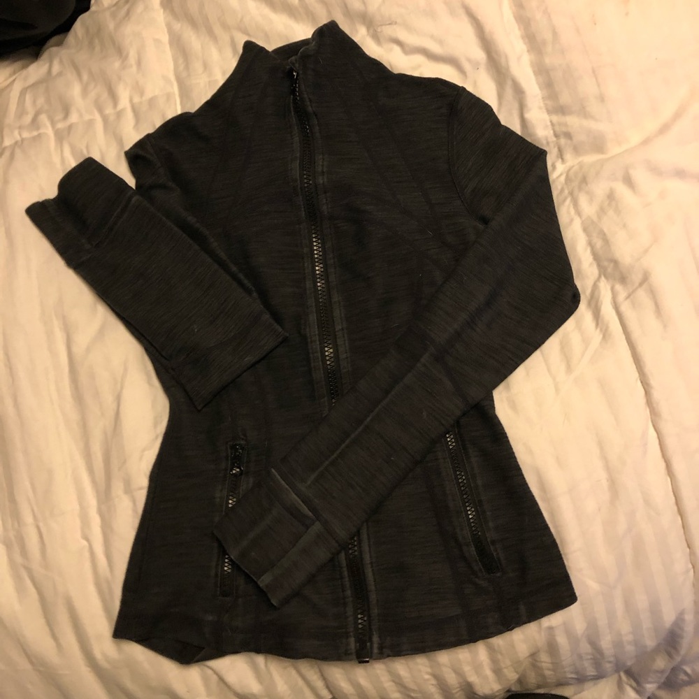 Grey lululemon zip up jacket